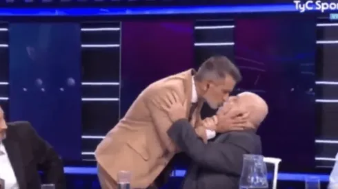 Diego Díaz y Horacio Pagani se besaron al aire: "Yo te amo, Horacio"