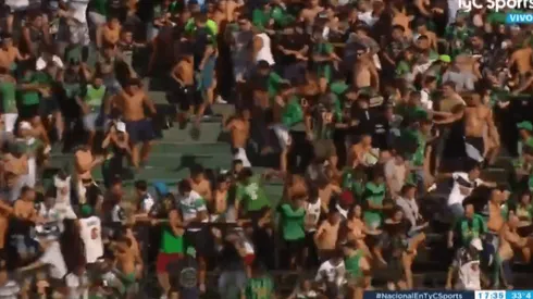 Foto de la hinchada de Chicago.