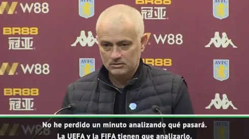 José Mourinho en conferencia de prensa.