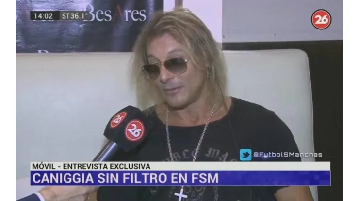 Claudio Caniggia, sin pelos en la lengua.
