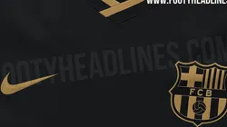 Se filtró la camiseta suplente que usará Barcelona en la próxima temporada