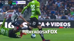 La fuerte entrada que lesionó a Maxi Meza y encendió las alarmas en Rayados