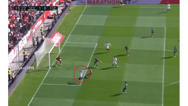 Ocampos volvió a marcar en el empate de Sevilla contra Espanyol