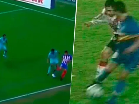 Pura magia: el túnel de Alexis Vega emulando el de Juan Román Riquelme a Mario Yepes