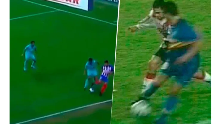 Pura magia: el túnel de Alexis Vega emulando el de Juan Román Riquelme a Mario Yepes