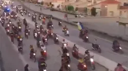 La impactante caravana de hinchas de Boca.