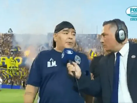 Entendió todo: la frase que tiró Maradona apenas pisó el Gigante de Arroyito