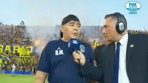 Entendió todo: la frase que tiró Maradona apenas pisó el Gigante de Arroyito
