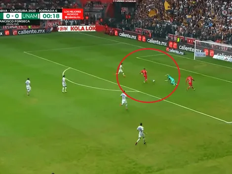 Pumas entró dormido y Emmanuel Gigliotti aprovechó para estampar el 1-0