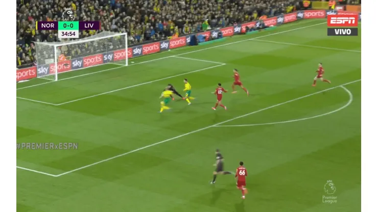 La razón por la que esta jugada no terminó en gol: el atajadón de Alisson