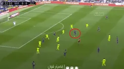 Foto de Lionel Messi y su pase.