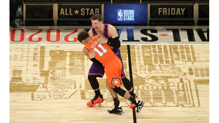 Trae Young retó a Dončić y Luka no perdonó