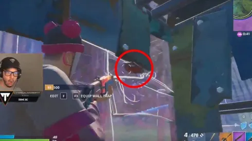 ¿Qué fue eso? Streamer atrapa un cohete en una pared en Fortnite