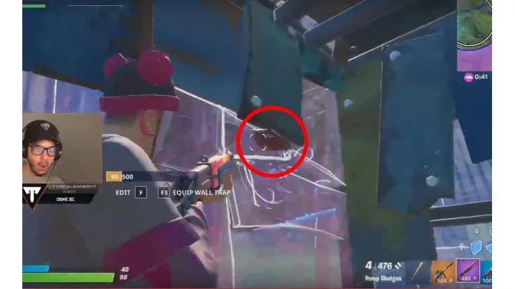 ¿Qué fue eso? Streamer atrapa un cohete en una pared en Fortnite