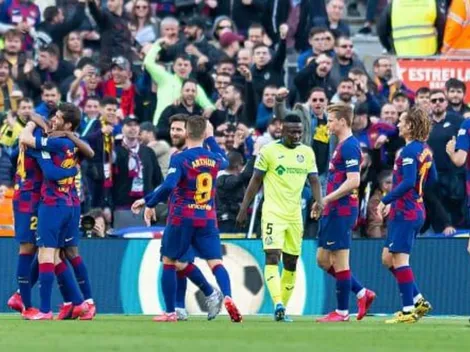 Barcelona le ganó 2 a 1 a Getafe y alcanzó a Real Madrid en la punta