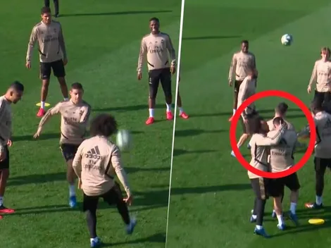 Picantísimo: Marcelo calentó a James en el 'bobito' del Real Madrid