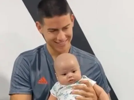 Video: Samuel ya acompaña a James en sus sesiones de gimnasio