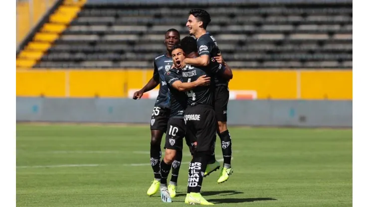 El festejo de los jugadores de Independiente del Valle.