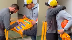 Dos potencias se saludan: el encuentro entre André-Pierre Gignac y Juan Toscano