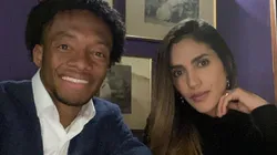 Juan Guillermo Cuadrado y su esposa, Melissa Botero.