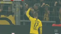 Bien de goleador: Haaland anotó el 3-0 para Dortmund contra Frankfurt