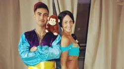 Foto del Pity Martínez con su novia.