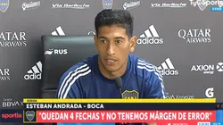 Esteban Andrada: "Cuando me lastimé, pensé que me había roto"