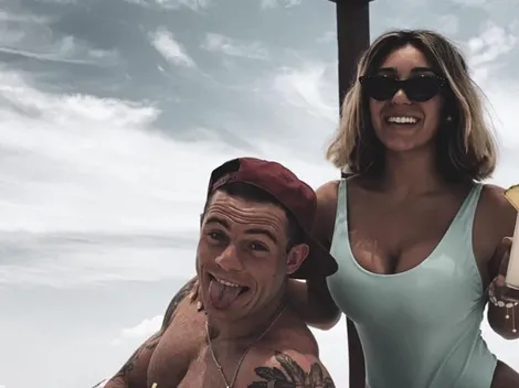 Nandez, fotito con su novia y "te amo con mi vida"