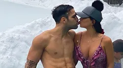 Foto de Fabregas con su mujer.