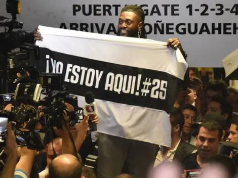Video: con canción especial incluida, así recibió la gente de Olimpia a Adebayor