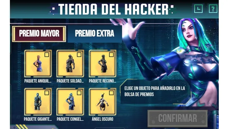 Regresa la Tienda del Hacker a Free Fire ¡Todas las Recompensas!