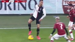 Cristiano Ronaldo metió un pase sin mirar y lo silbó todo el estadio