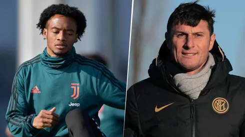 Juan Guillermo Ciuadrado y Javier Zanetti.