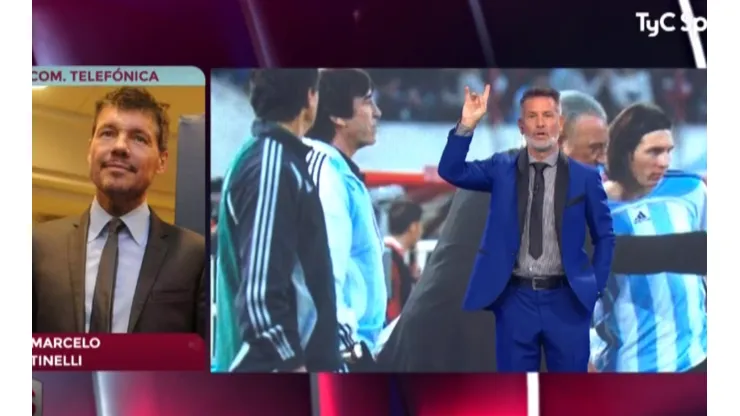 Tinelli convocó en vivo a un integrante de Superfútbol para el Bailando