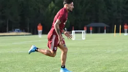 River subió foto de Casco entrenando y los hinchas de River elogiaron una parte de su cuerpo: "Se te hinchó"