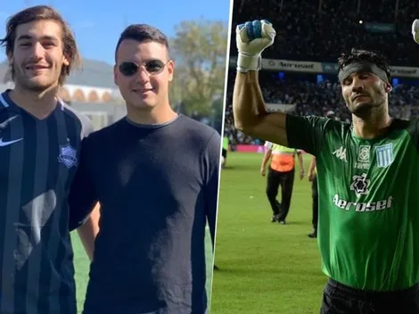 Demente total: prometió tatuarse a Javi García si Racing ganaba y cumplió