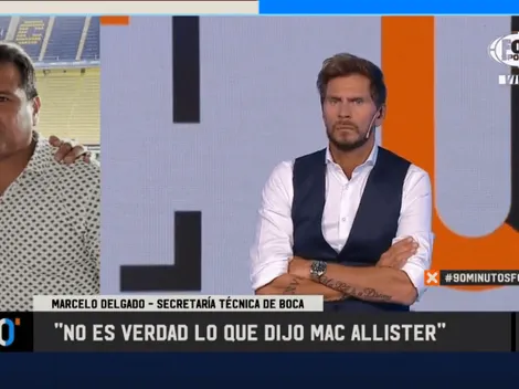 Enojo en Boca: el Chelo Delgado trató de mentiroso a Alexis Mac Allister