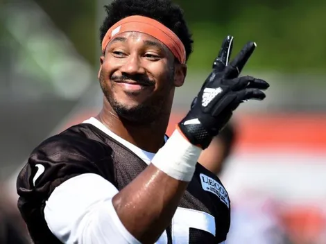 Levantaron la sanción de Myles Garrett y lo festejó con un tuit épico