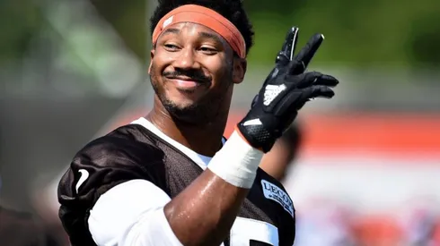 Levantaron la sanción de Myles Garrett y lo festejó con un tuit épico.