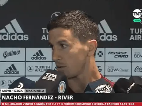 A Nacho Fernández le preguntaron si le gustaría un desempate con Boca