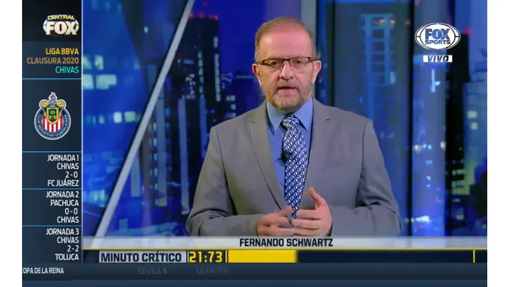 Fernando Schwartz se mostró completamente indignado ante la posible salida de Luis Fernando Tena