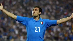 Christian Vieri con el seleccionado italiano.