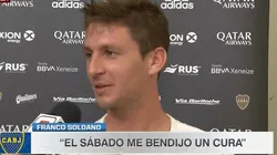 Soldano, sobre el cura que lo bendijo: "Es creer o reventar"