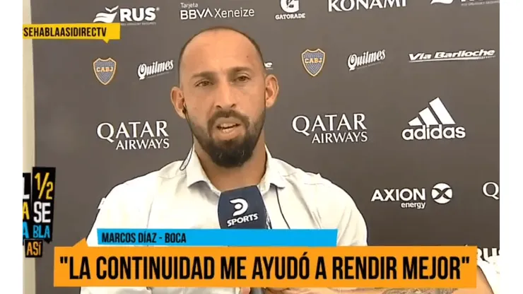 La indiferencia de Marcos Díaz cuando le preguntaron por Alfaro