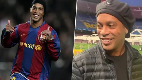 Como si fuese su primera vez: Ronaldinho volvió a visitar el Camp Nou