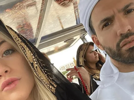 Agüero probó un autazo y aceleró a máxima velocidad en Abu Dhabi