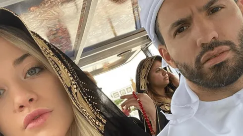 Agüero probó un autazo y aceleró a máxima velocidad en Abu Dhabi