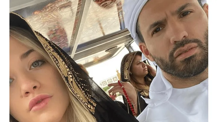 Agüero probó un autazo y aceleró a máxima velocidad en Abu Dhabi