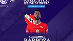 Barboza, elegido como defensor del mes: jugó un solo partido y fue expulsado