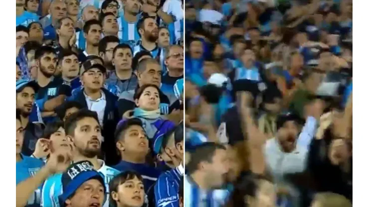 Fiesta total: el gol de Díaz desató la locura en los hinchas de Racing